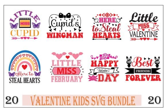 About Valentine Kids SVG Bundle Graphic