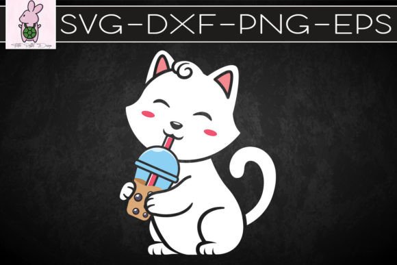 Cat Bubble Tea Anime Kawaii Neko