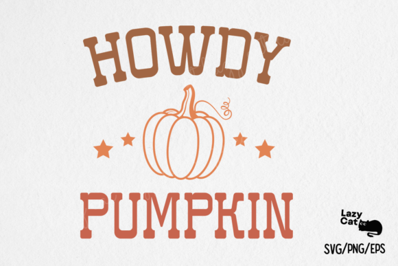 Fall Howdy Pumpkin SVG PNG