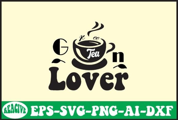 Green Tea Lover Svg Design