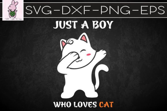 Just a Boy Who Loves Cat Kawaii Cat