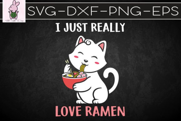 Love Ramen Japanese Kawaii Anime Cat