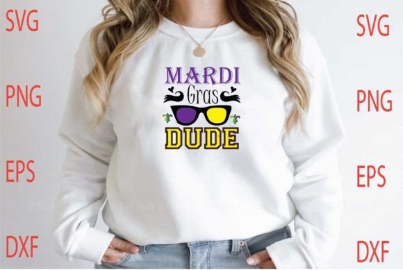 Mardi Gras Dude Svg Design