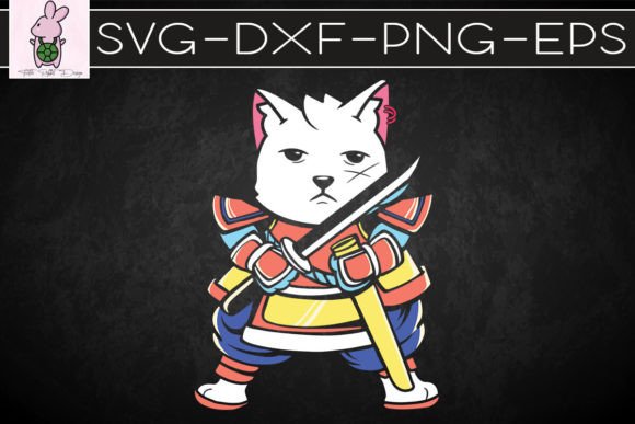 Ronin Samurai Cat with Katana